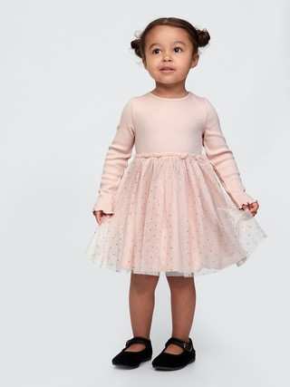 babyGap 2-in-1 Ruffle Tulle Dress | Gap (CA)