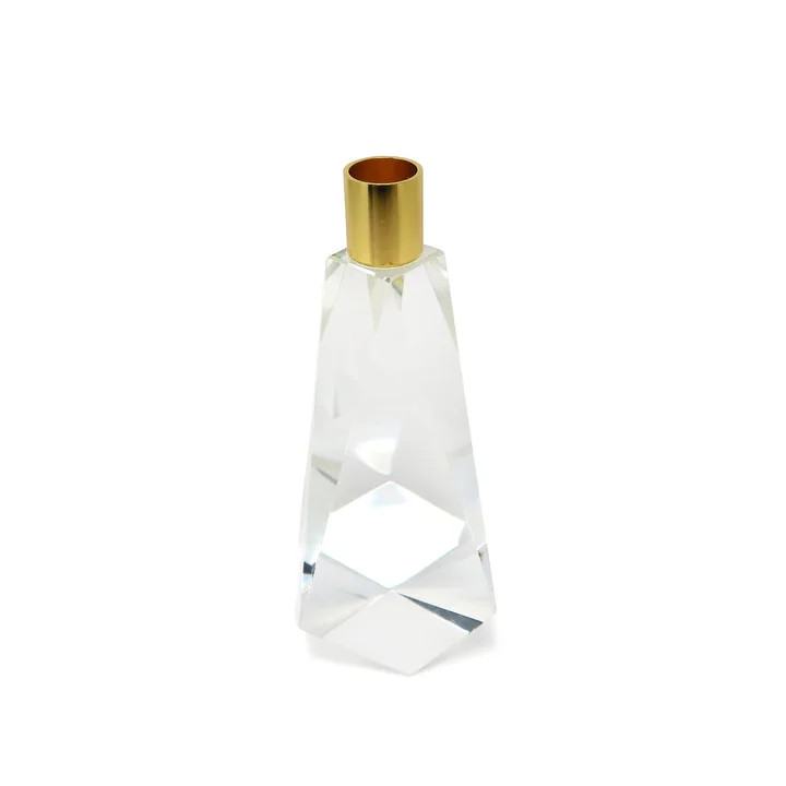 Crystal with Gold Candle Holder | Bed Bath & Beyond