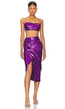superdown Marta Skirt Set in Purple from Revolve.com | Revolve Clothing (Global)
