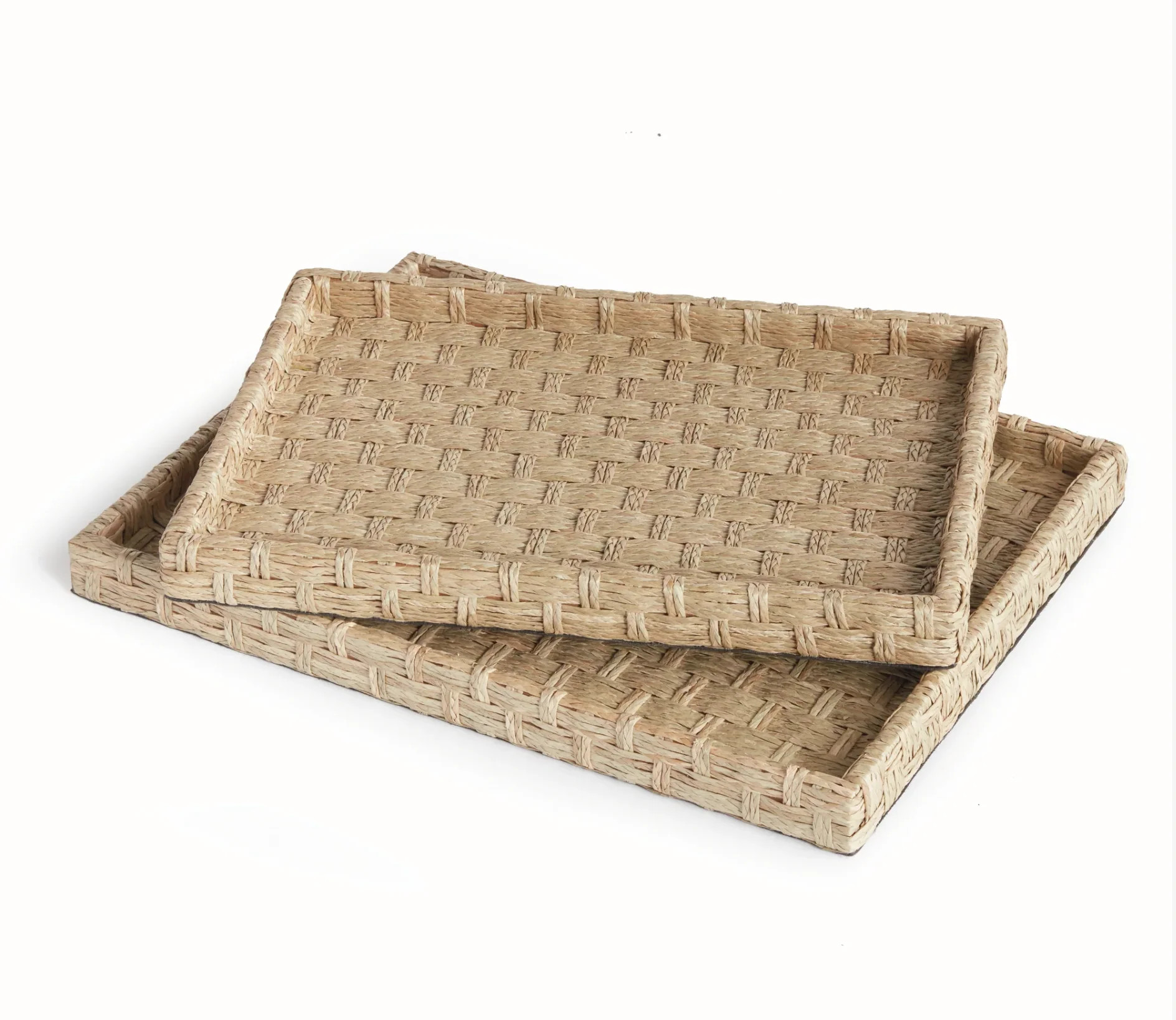 Woven Coffee Table Trays | Cottage and Key