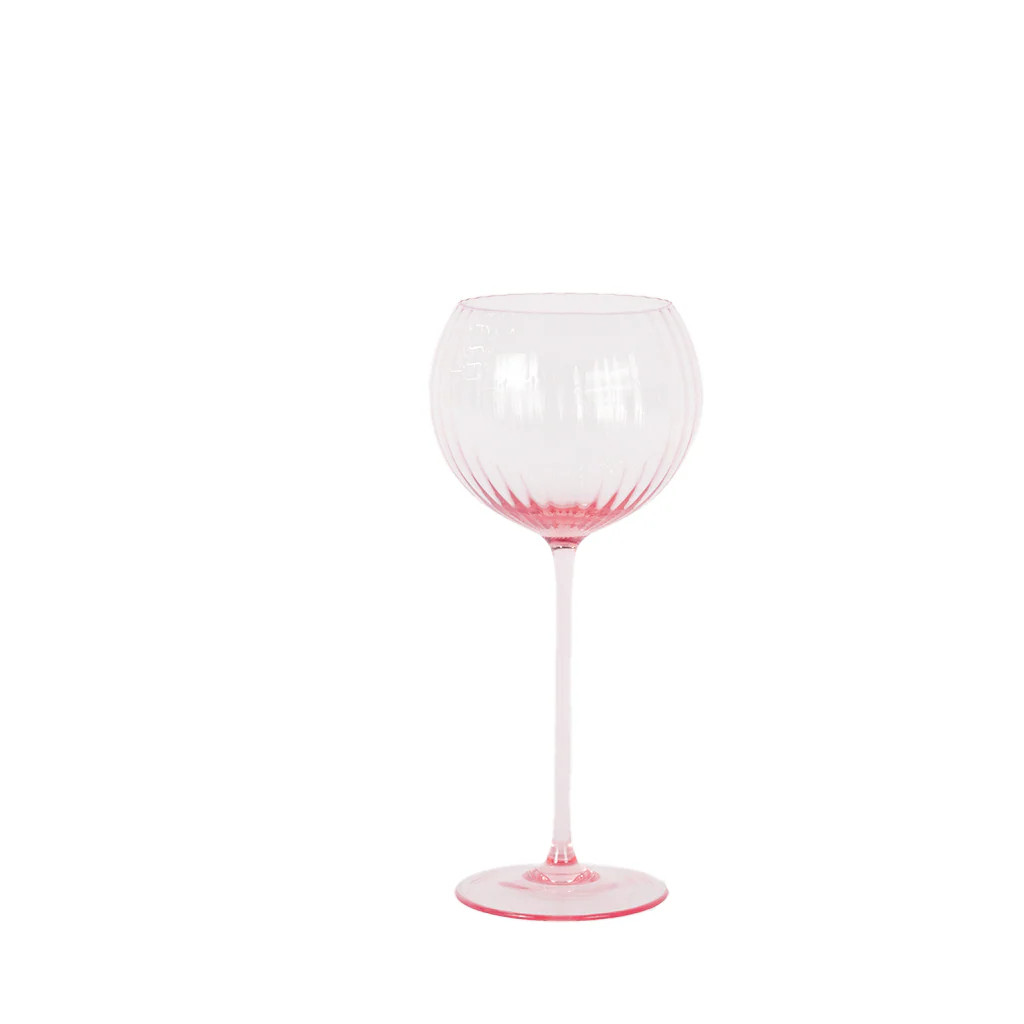 Tinsley Red Wine Glass, Pink | Blue Print