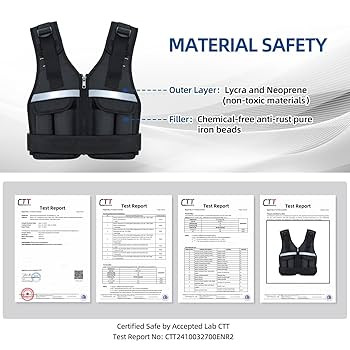 Sportneer Adjustable Weighted Vest Weights: 2-18 lbs/2-40 lbs Washable Weight Vest 16 In 1 Fast A... | Amazon (US)
