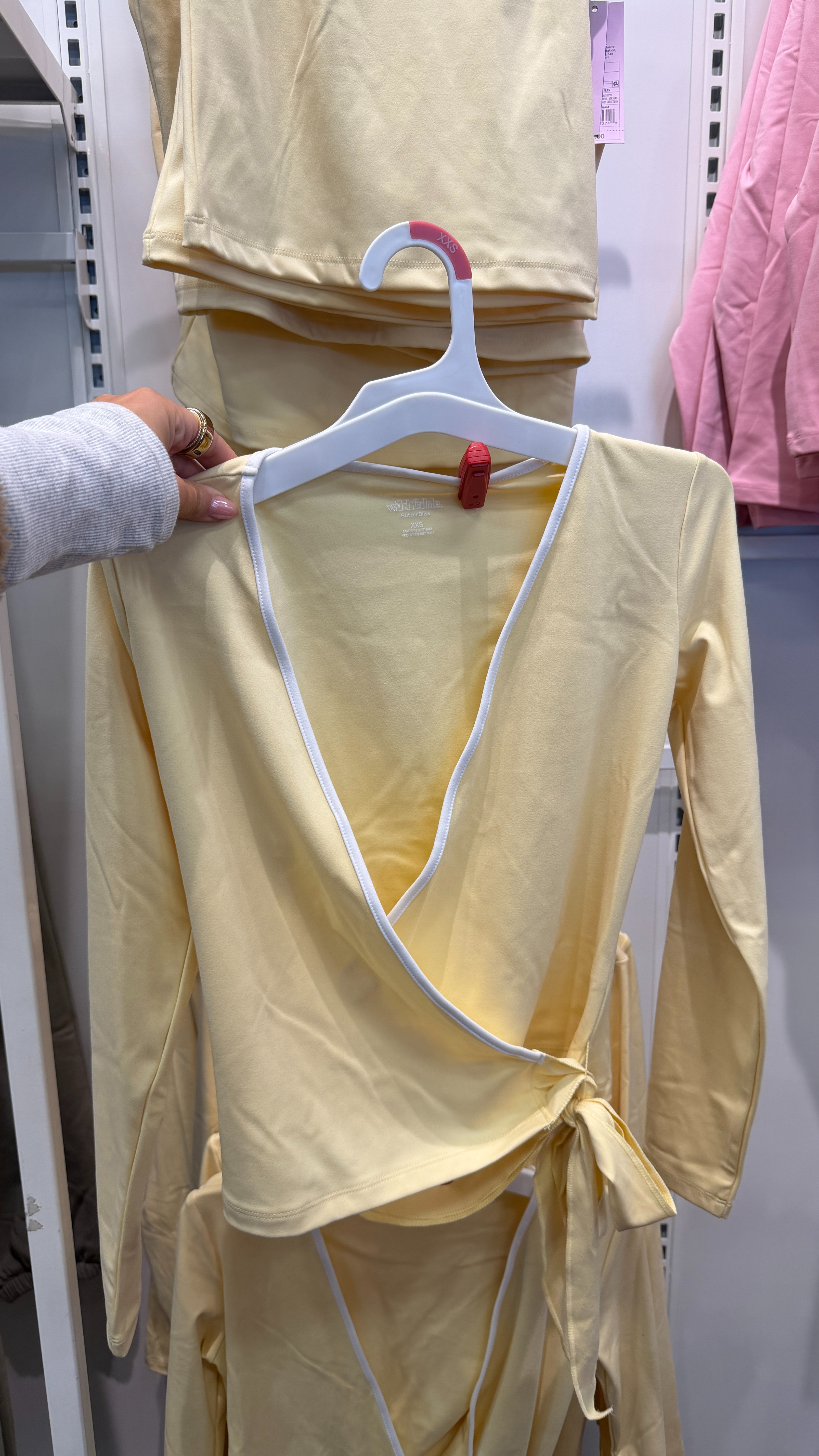 Target- new spring arrival. Deep V wrap top. Athletic wear. Athleisure wear.  

 #LTKfitnessgoals #LTKSeasonal #LTKActive