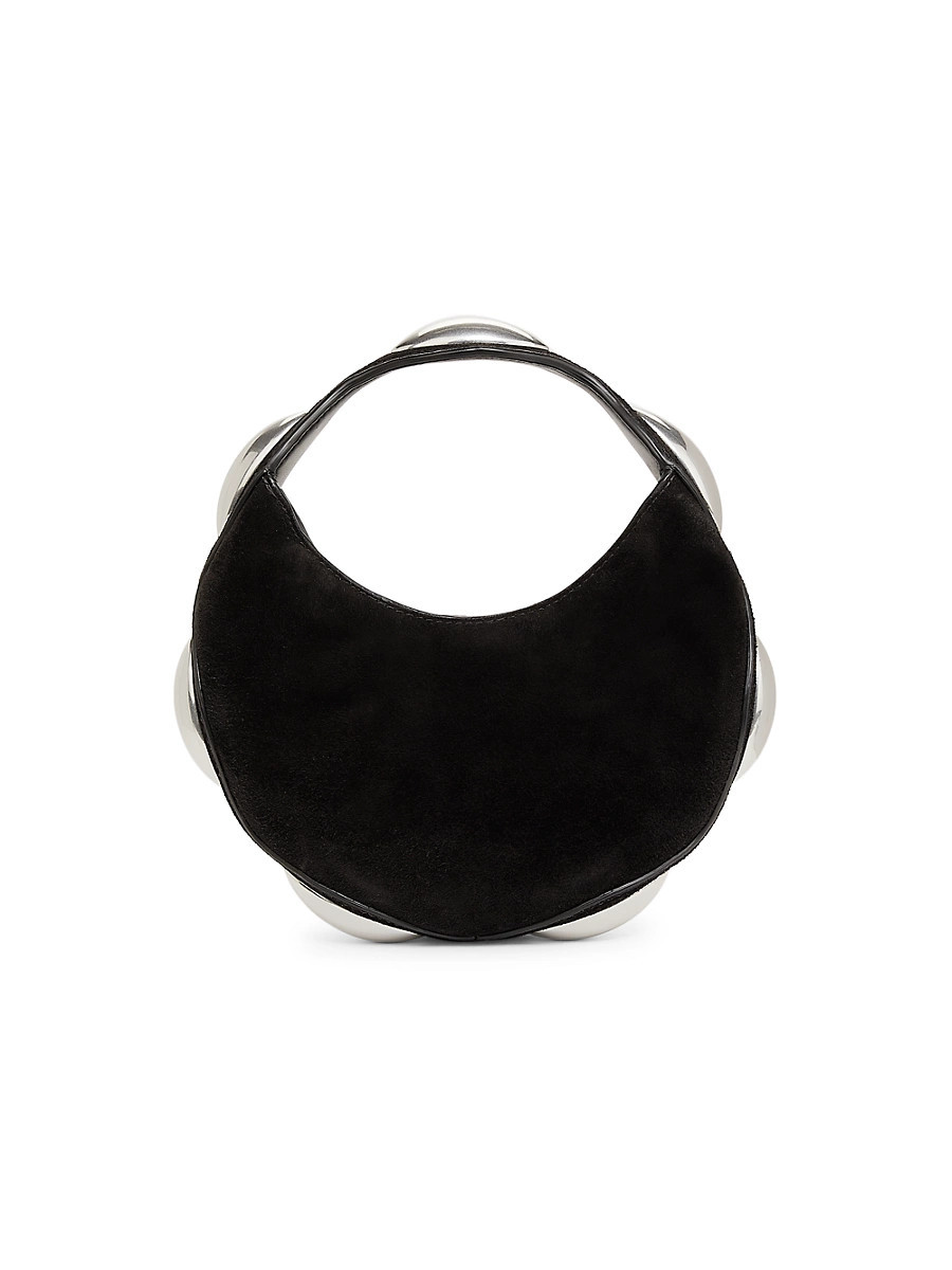 Women's Dome Suede Top Handle Bag - Black | Saks Fifth Avenue