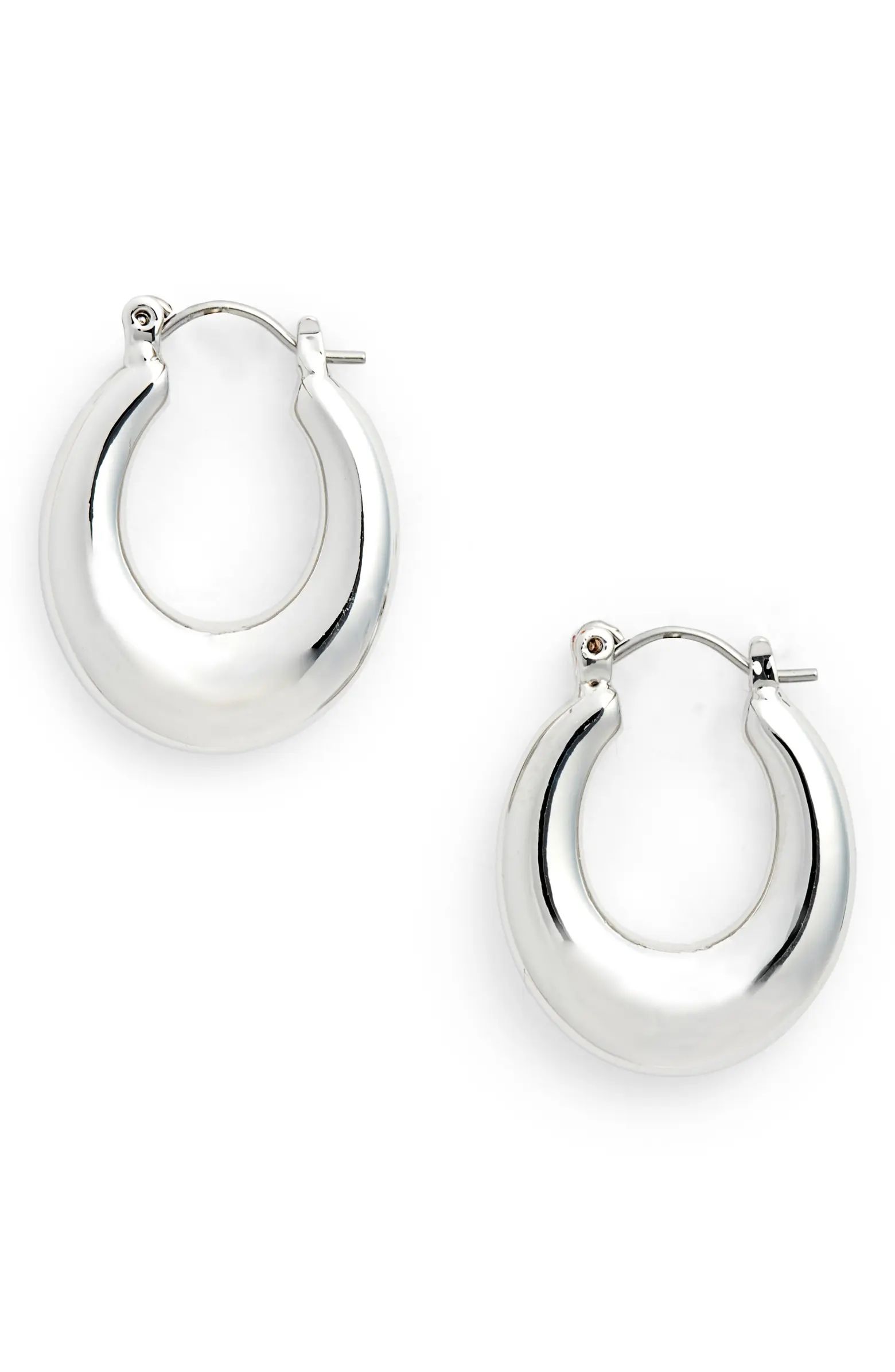 Halogen® Tapered Hoop Earrings | Nordstrom | Nordstrom