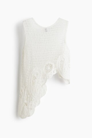 H & M - Top asymétrique façon crochet - Blanc | H&M (FR, IT, ES, PT, BE)