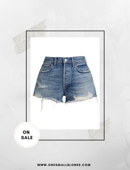 Agolde Jean shorts on sale! 

#LTKSale #LTKFind #LTKunder100