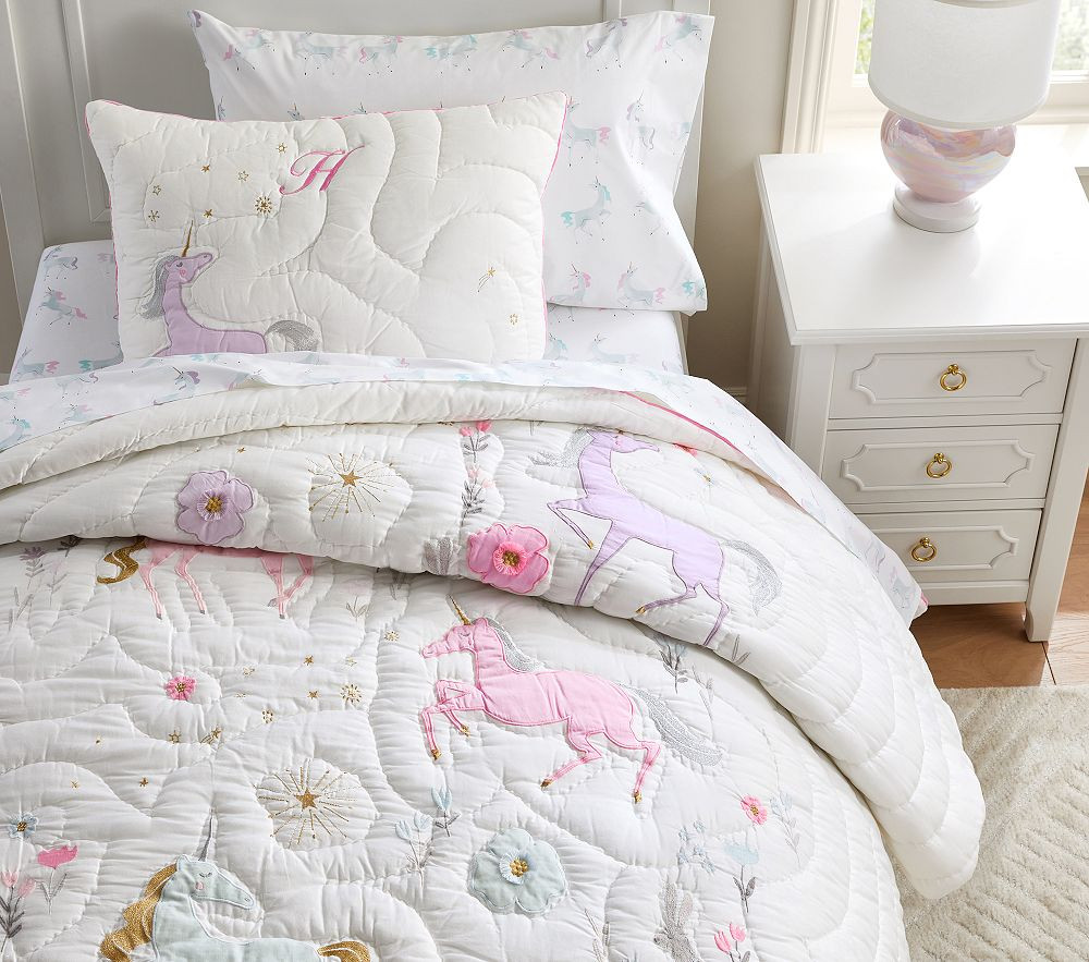 Mystical Unicorn Quilt &amp; Shams | Pottery Barn Kids