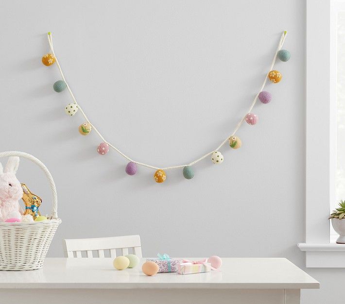 Felted Egg Easter Garland | Pottery Barn Kids