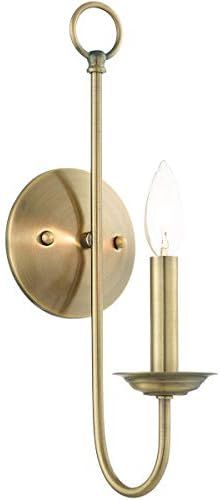 Livex Lighting 42681-01 1 Light Antique Brass Wall Sconce | Amazon (US)