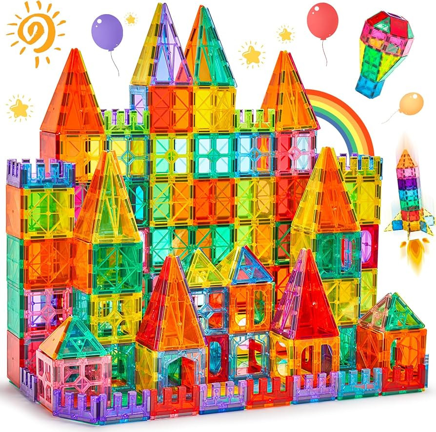 Magnetic Tiles, 63PCS Magnetic Blocks for Kids, Magnet Building Set, Construction Building Set,ST... | Amazon (CA)