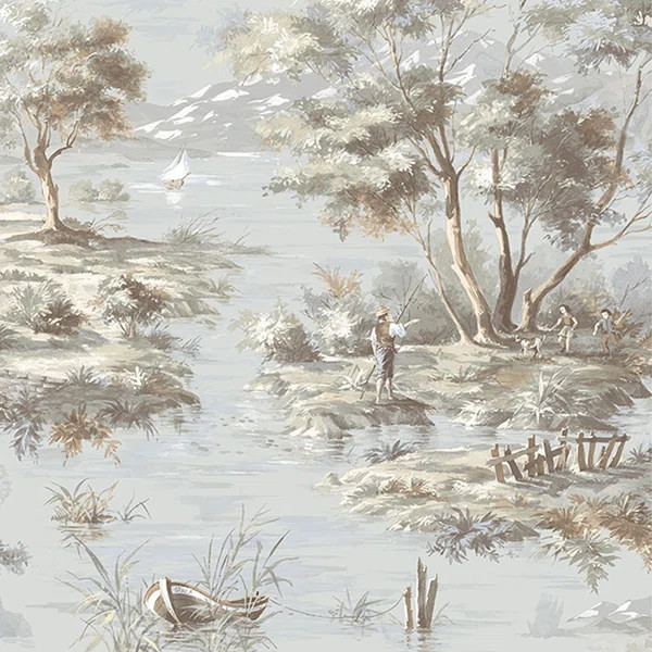 Hundt Toile Wallpaper | Wayfair North America