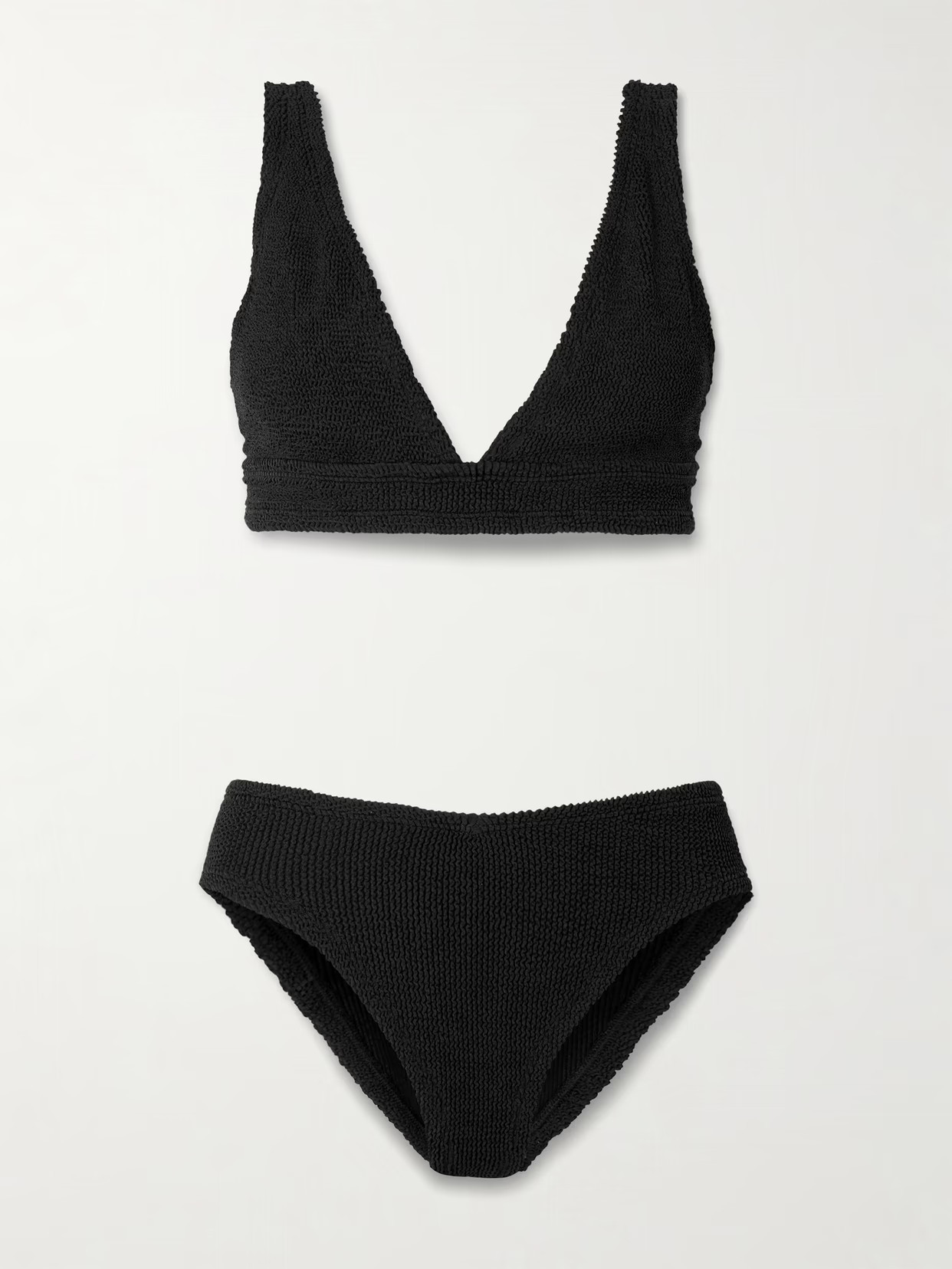 Hunza G - Angel Original Crinkle™ Bikini - Black | NET-A-PORTER (UK & EU)
