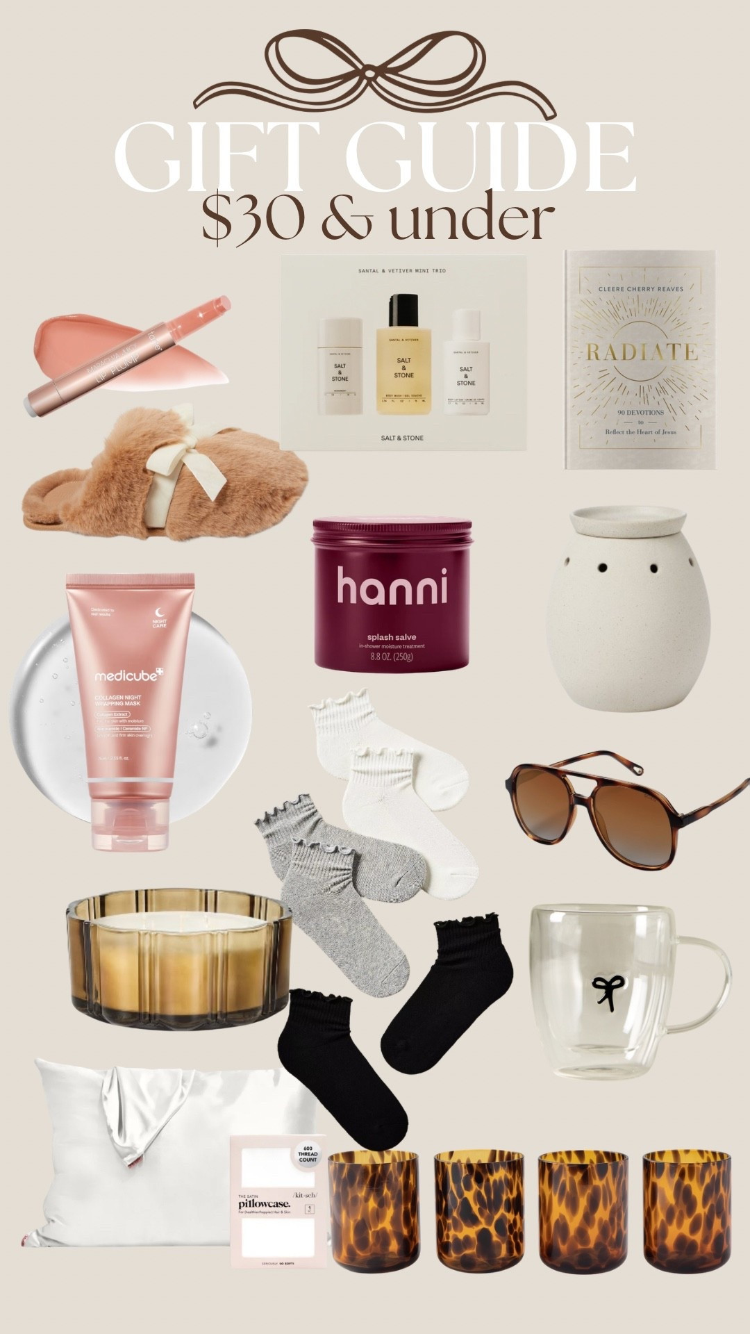 Gift guide for her all under $30!! I have and loveee all of these things! Would be such good gifts for a favorite things party, white elephant exchange or for a coworker or friend! 

#LTKU #LTKGiftGuide #LTKFindsUnder50