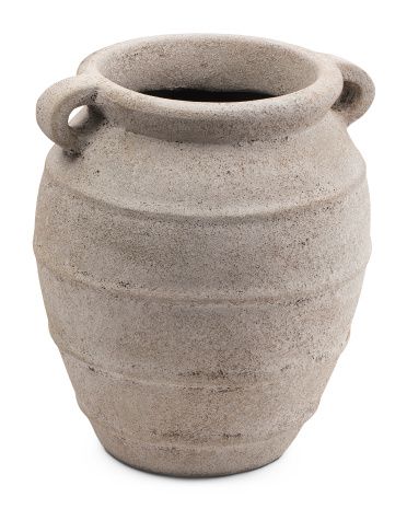 16x14 Decorative Terracotta Jug Vase With Handles | Marshalls