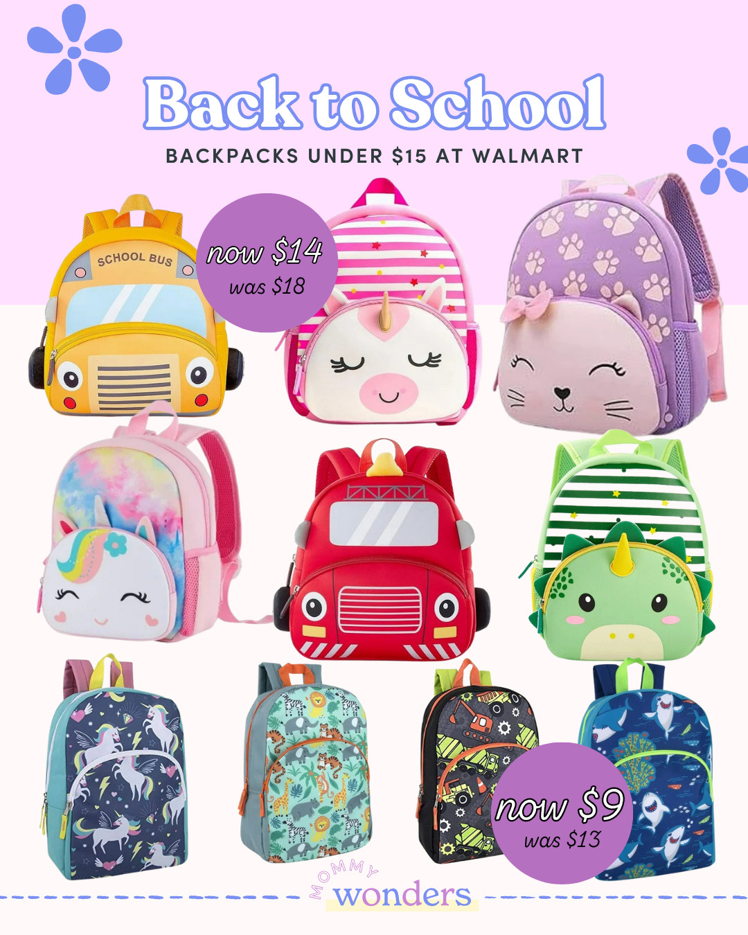 Backpacks under $15 at Walmart 

 #LTKSeasonal #LTKFindsUnder50 #LTKKids