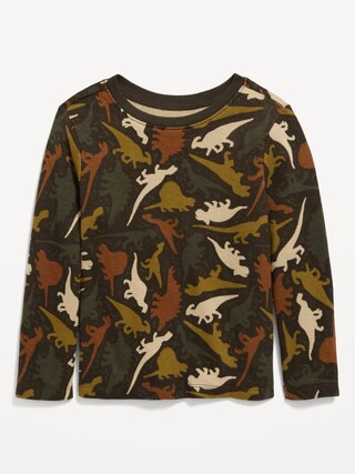 Unisex Long-Sleeve Thermal-Knit Printed T-Shirt for Toddler | Old Navy (US)