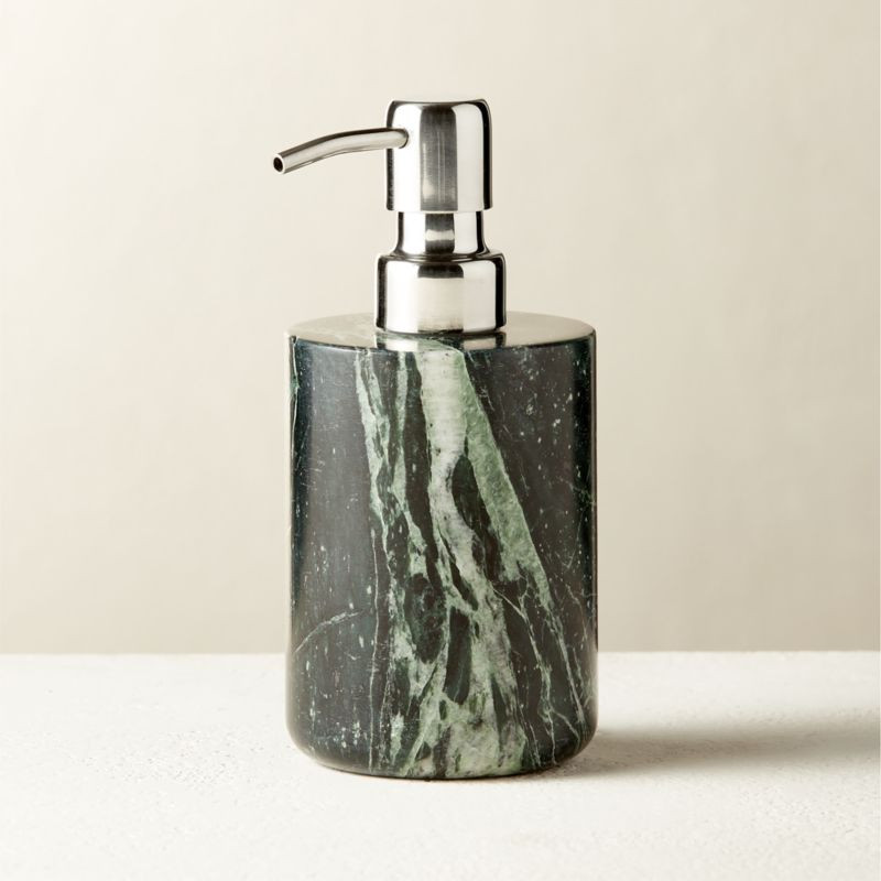 Jules Green Marble Soap Pump + Reviews | CB2 | CB2