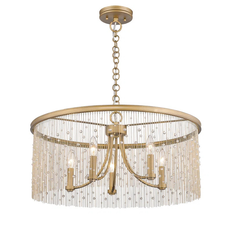 Latrell 5 - Light Candle Style Drum Chandelier | Wayfair North America