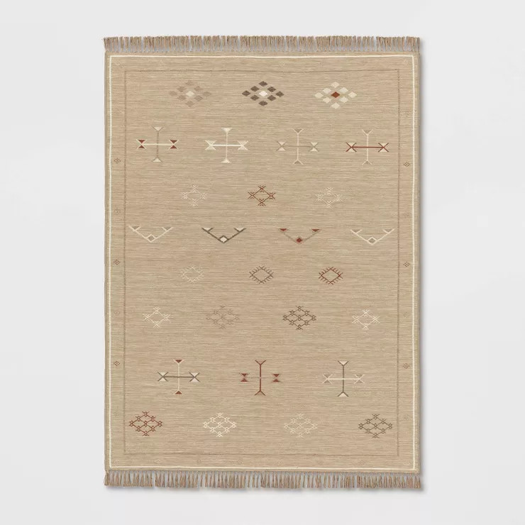 Cactus Silk Pattern Outdoor Rug Tan - Threshold™ | Target