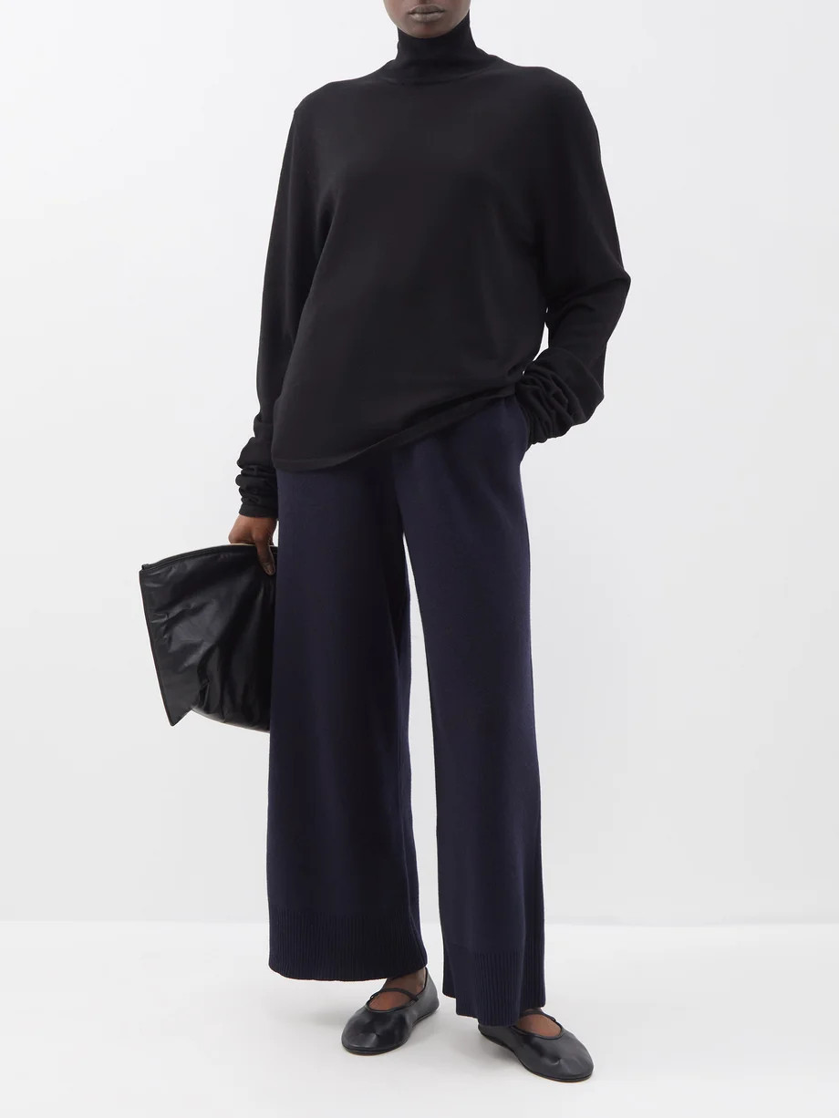 Round-toe leather ballet flats | The Row | Matches (US)