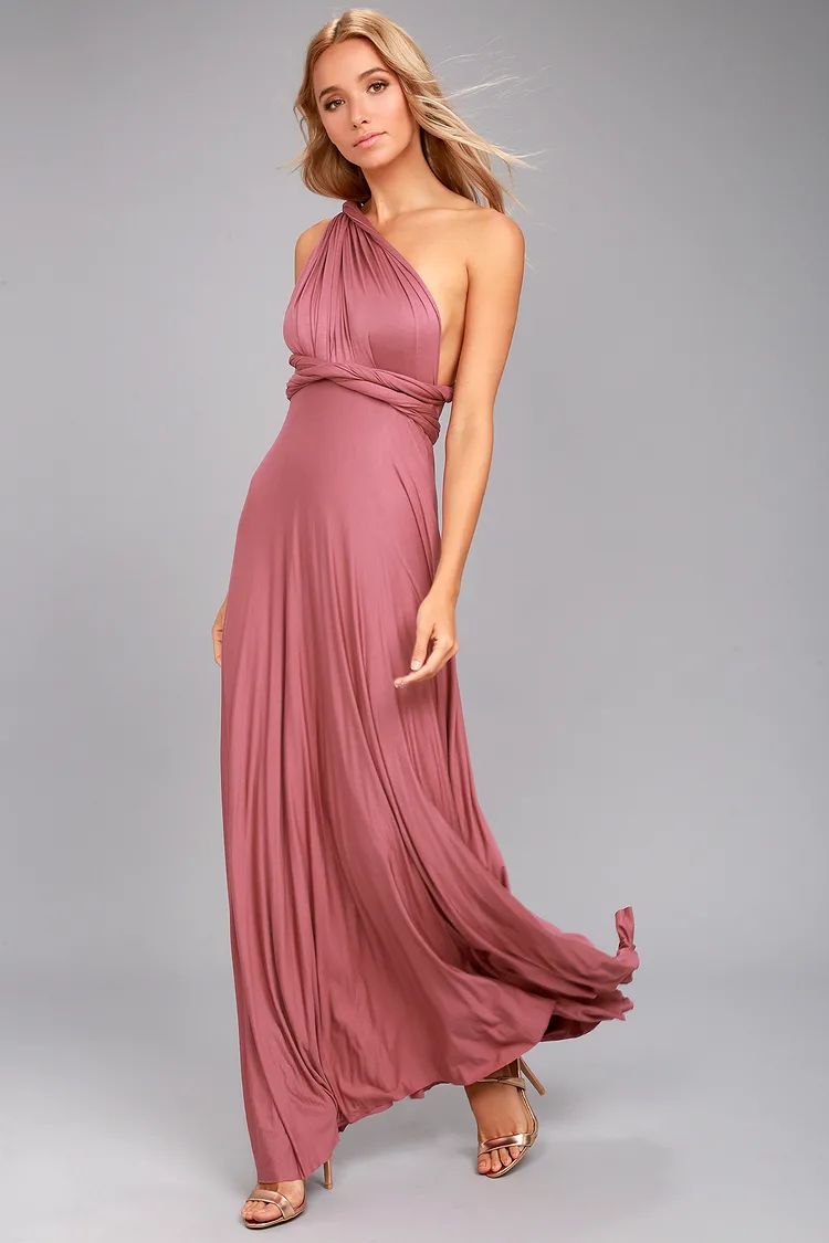 Tricks of the Trade Rusty Rose Maxi Dress | Lulus (US)