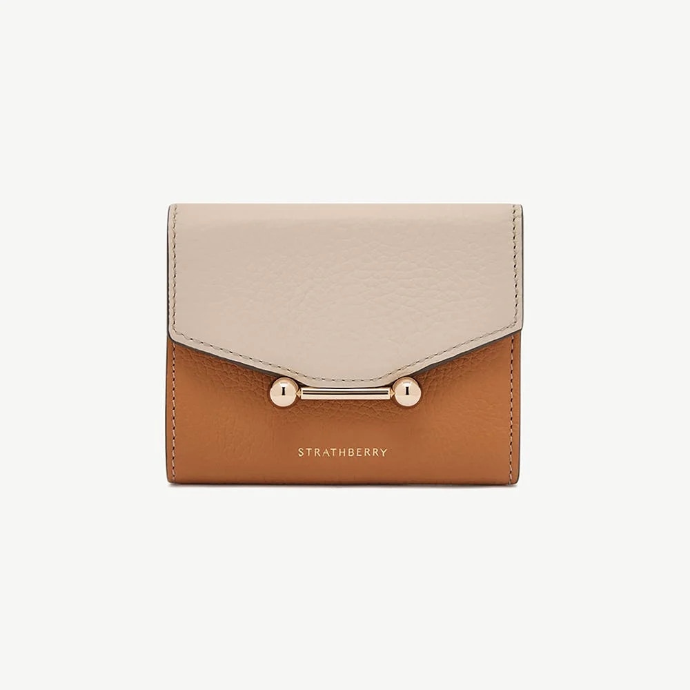Mosaic Trifold Wallet - Oat/Honey/Clay | Strathberry | Strathberry