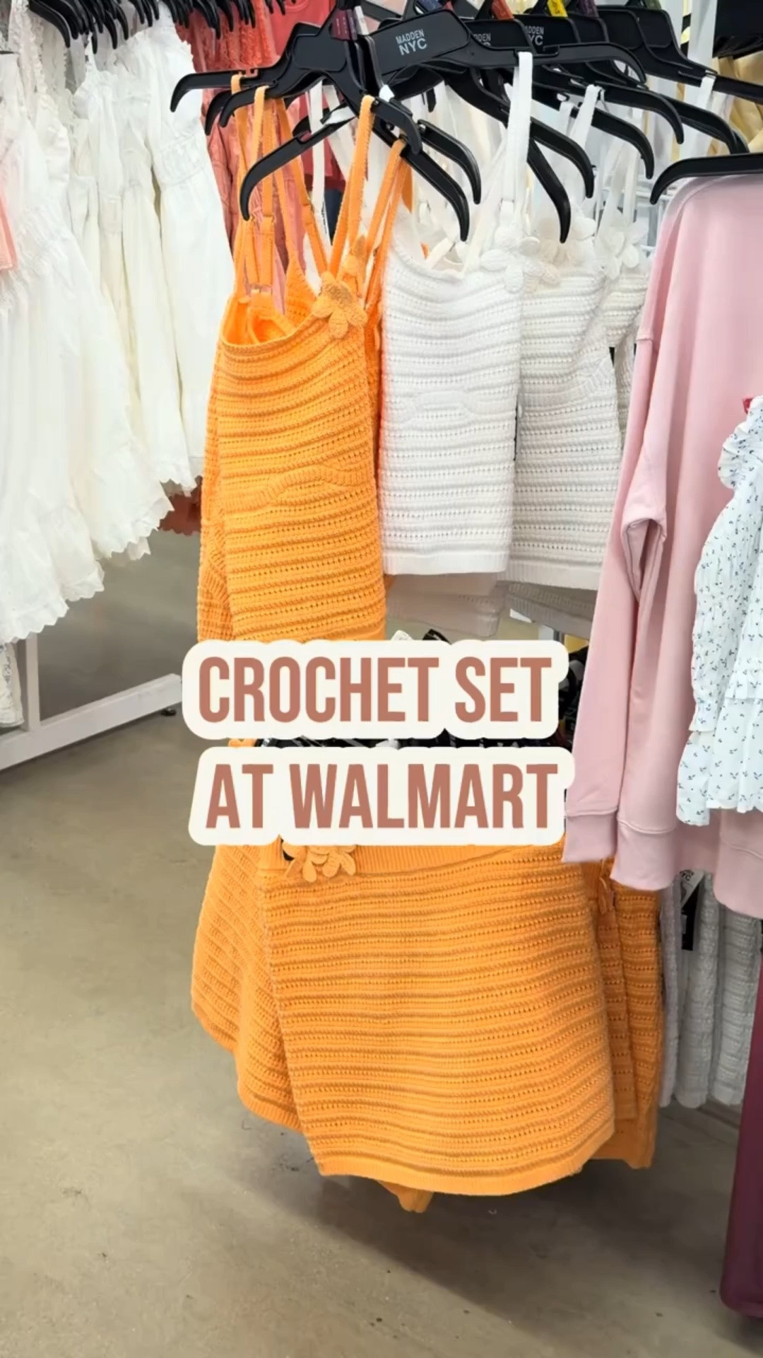 WALMART | crochet floral matching set