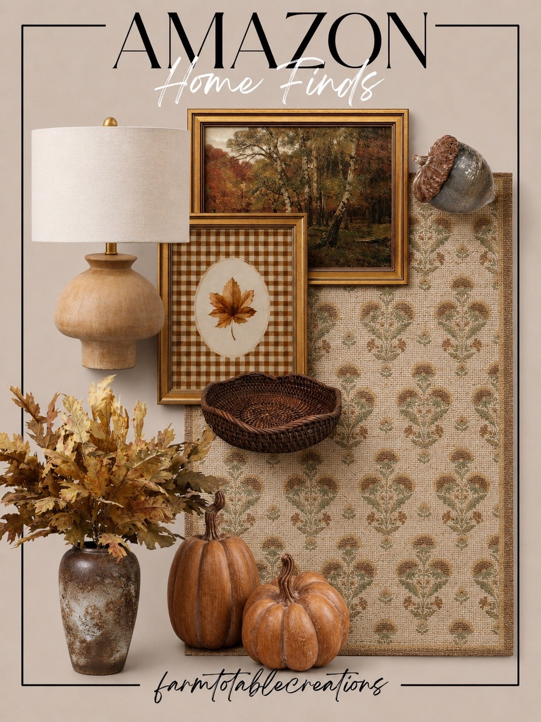 Amazon Fall Home Finds 🍂 These Amazon home finds are giving all the cozy fall vibes! Warm wood tones, vintage-inspired artwork, textured accents, pretty fall stems and those pumpkins 😍 Such an easy way to bring a collected, cozy feel into your home for the season.

Shop all of these Amazon finds right here in my LTK! 🤎

#AmazonFinds #AmazonHome #AmazonHomeFinds #FallHomeDecor #FallDecor #FallHome #CozyHome #CozyFallDecor #AutumnDecor #HomeDecorFinds #NeutralHomeDecor #SeasonalDecor #LTKHome #LTKFinds #FoundItOnAmazon

#LTKSaleAlert #LTKHome #LTKSeasonal