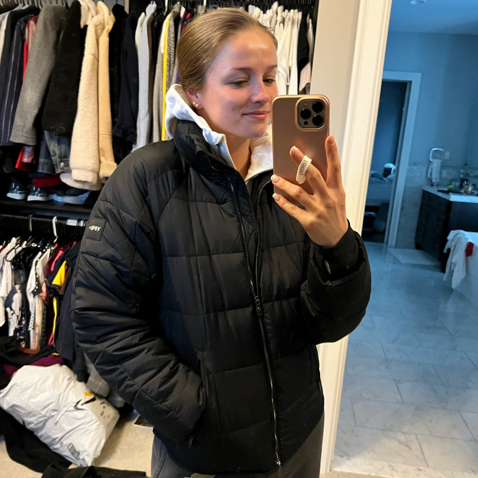 YPB puffer on sale! So cute. Wearing size small, runs slightly oversized. I have a hoodie and long sleeve underneath. 

Use code: YPBAF at checkout 

#LTKfindsunder100 #LTKsalealert #LTKSeasonal