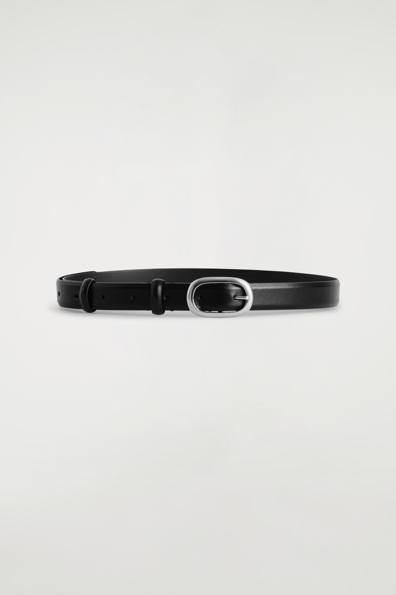 Oval-Buckle Leather Belt | COS UK