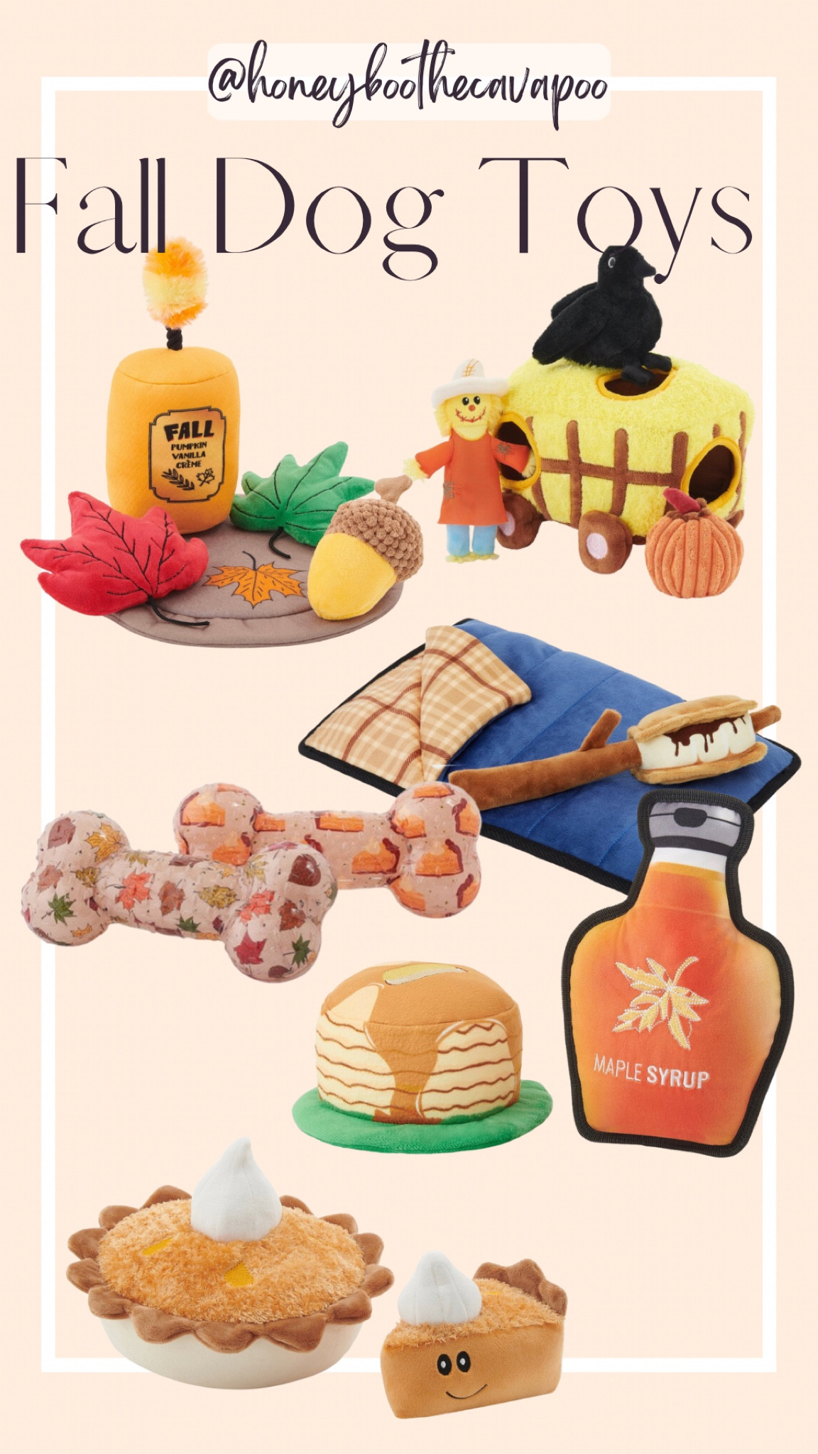 #ltkdog #dog #ltkpets #ltkfall 

dog toy fall camping pancakes maple leaves candle barn wagon scarecrow crow maple syrup 

#LTKSeasonal #LTKfamily #LTKsalealert