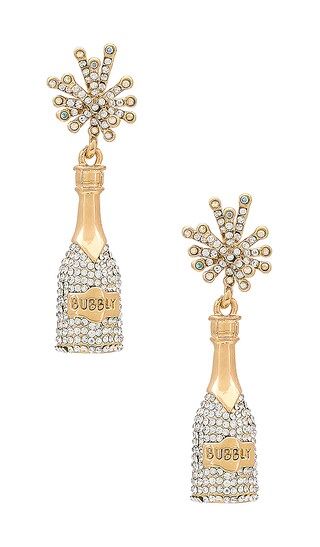 Just a Prosecco Earrings in Gold | Revolve Clothing (Global)