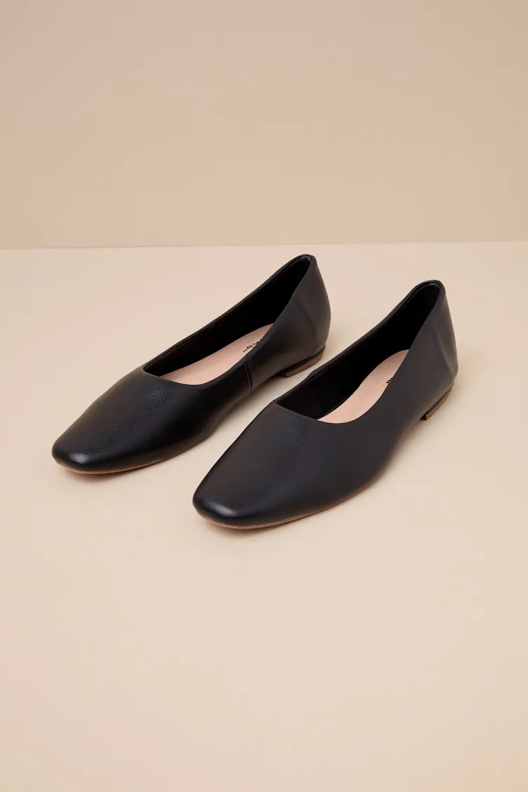Jordane Black Ballet Flats | Lulus