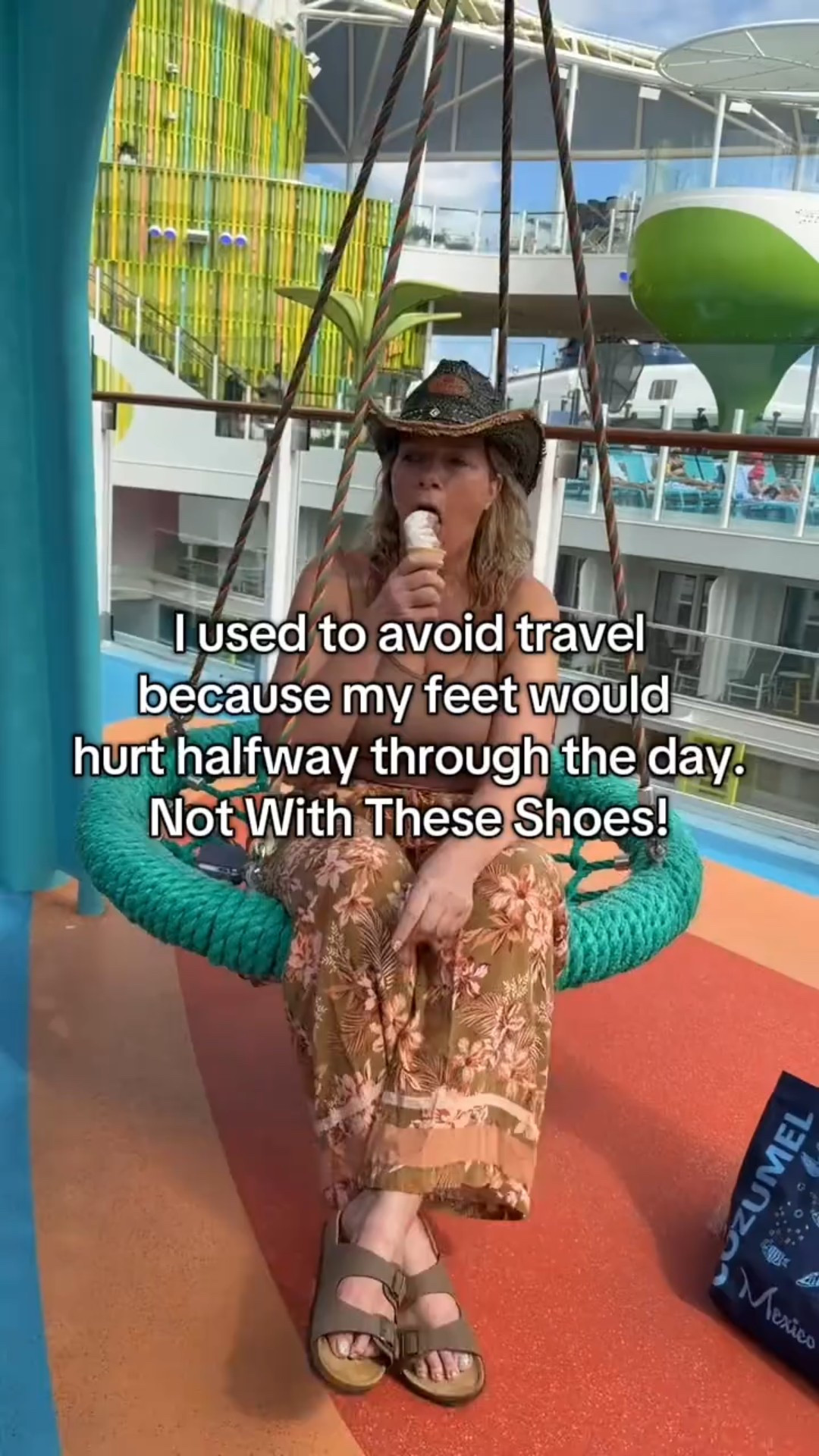 I brought these shoes on this cruise thinking I’d swap them out halfway through the day like I usually do. I didn’t. I walked the ship, stood in lines, wandered ports, and ended the night eating ice cream without thinking about my feet once. I may earn a commission on these.

#LTKdayinmylife #LTKActive #LTKOver40