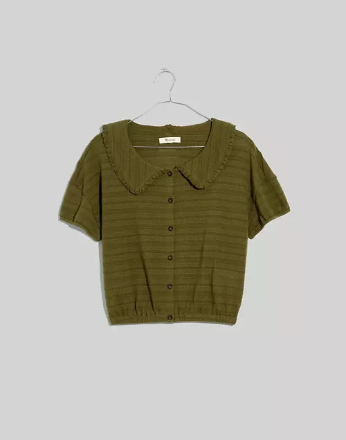 Ruffle-Collared Crop Top | Madewell