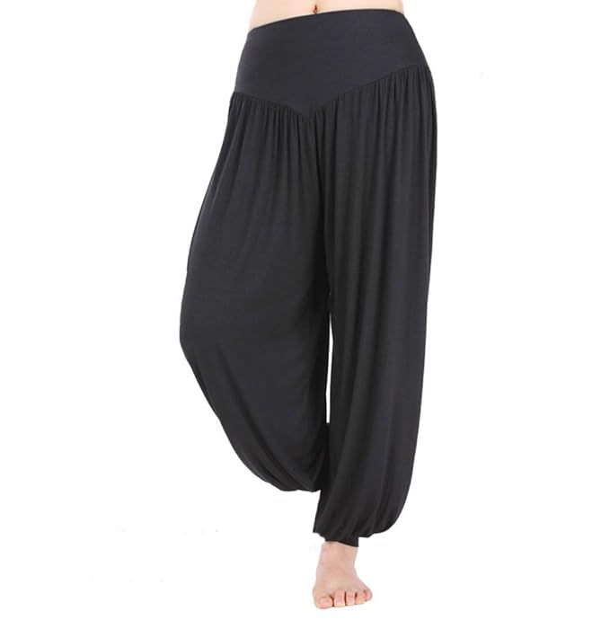 Hoerev Brand Super Soft Modal Spandex Harem Yoga Pilates Pants | Amazon (US)
