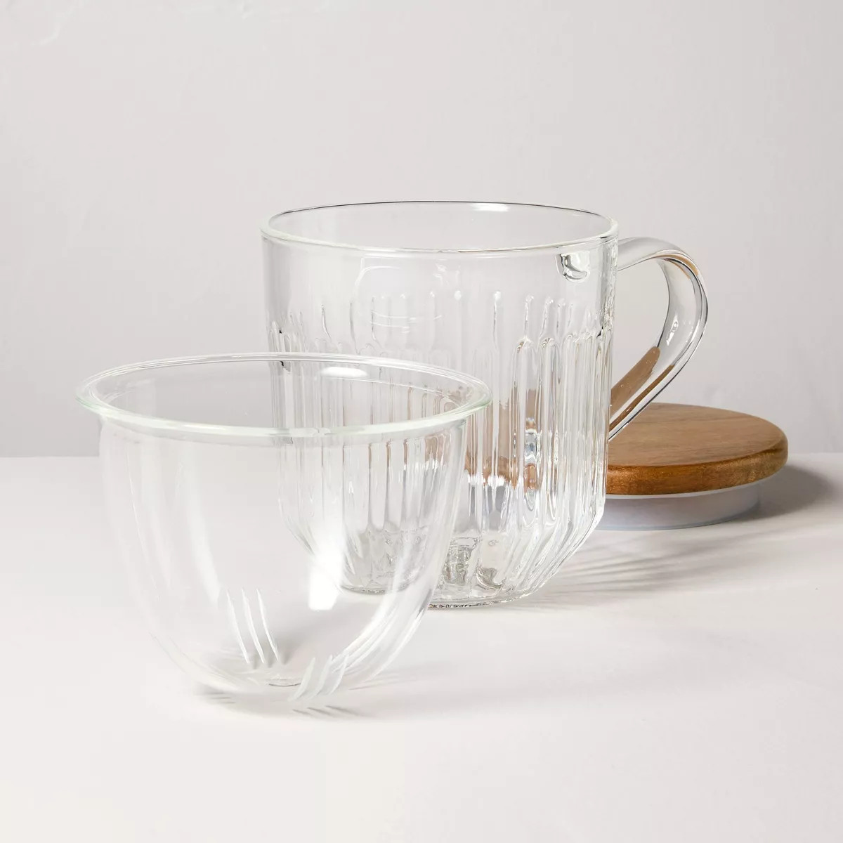 15oz Glass Tea Infuser Mug Clear - Hearth & Hand™ with Magnolia | Target