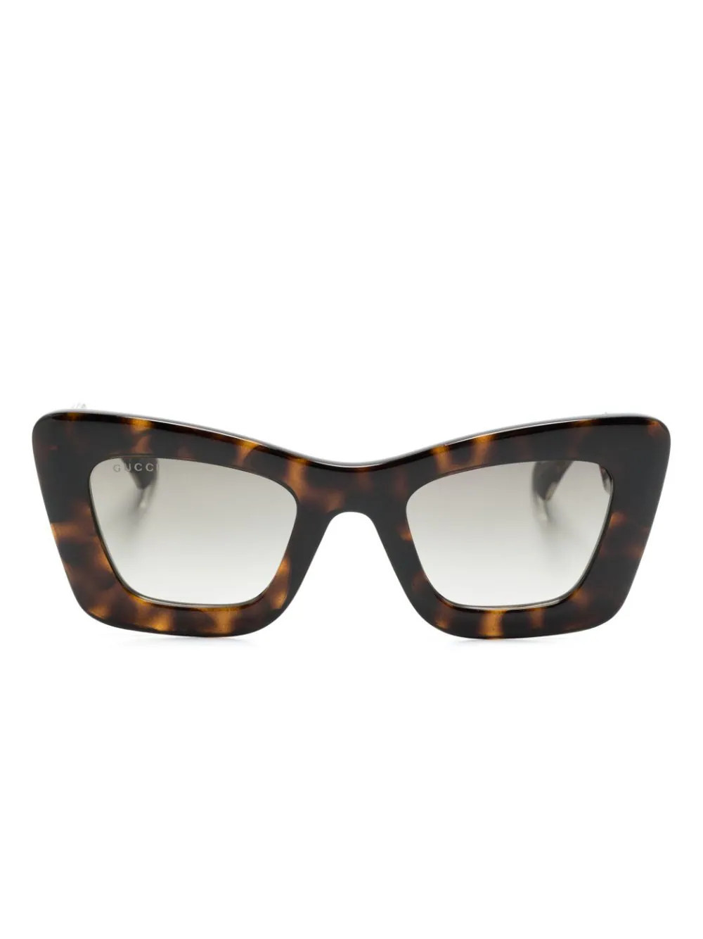 Gucci Eyewear tortoiseshell cat-eye sunglasses - Brown | Farfetch Global