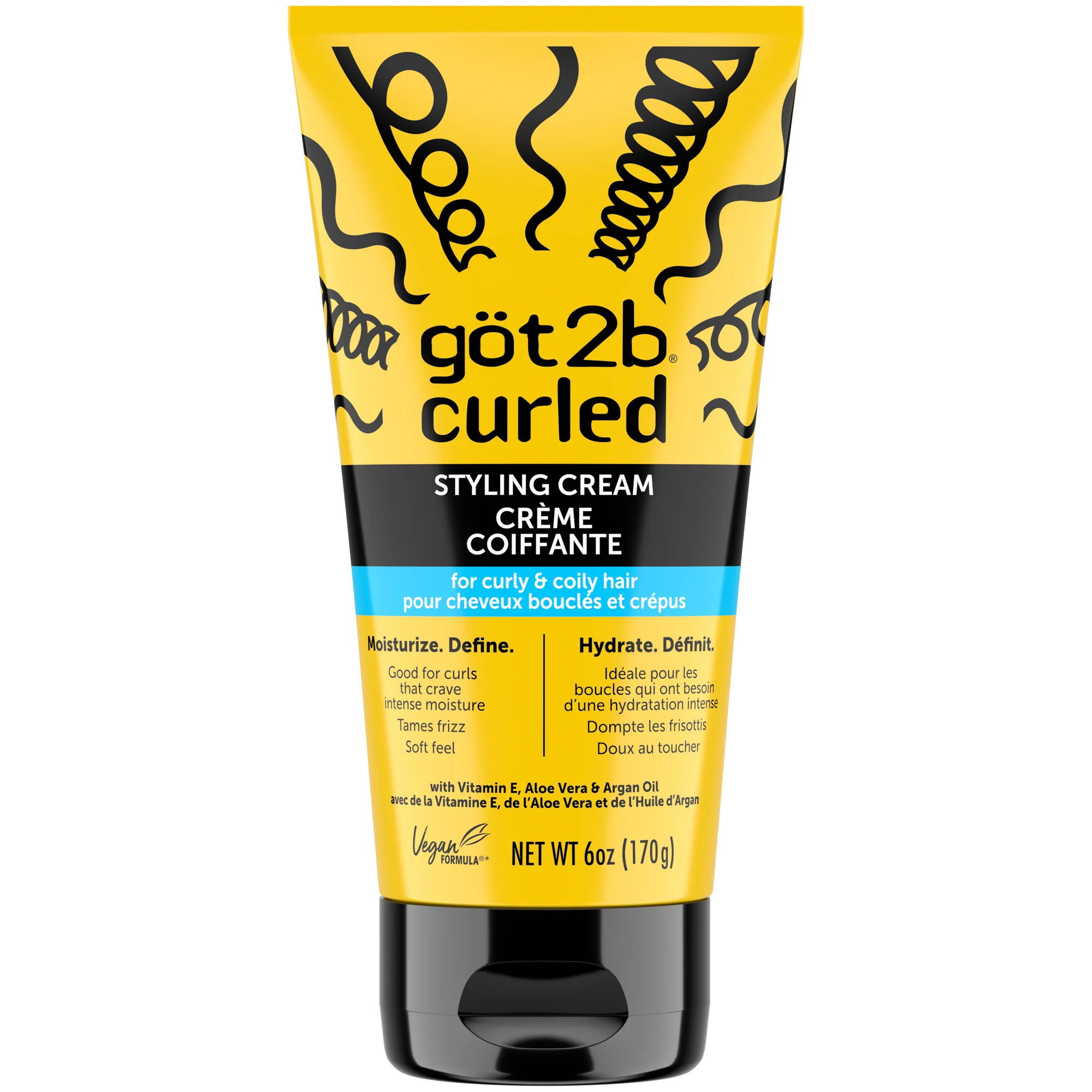 Got2b Curled Styling Cream, 170g, for type 3-4 curls, curly & coily hair, good for curls that cra... | Walmart (CA)