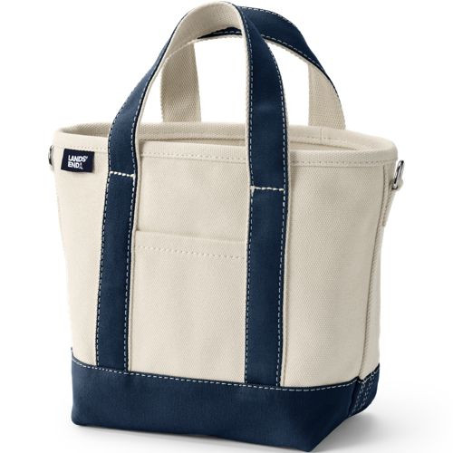 Large 5 Pocket Open Top Canvas Tote Bag | Lands' End (US)