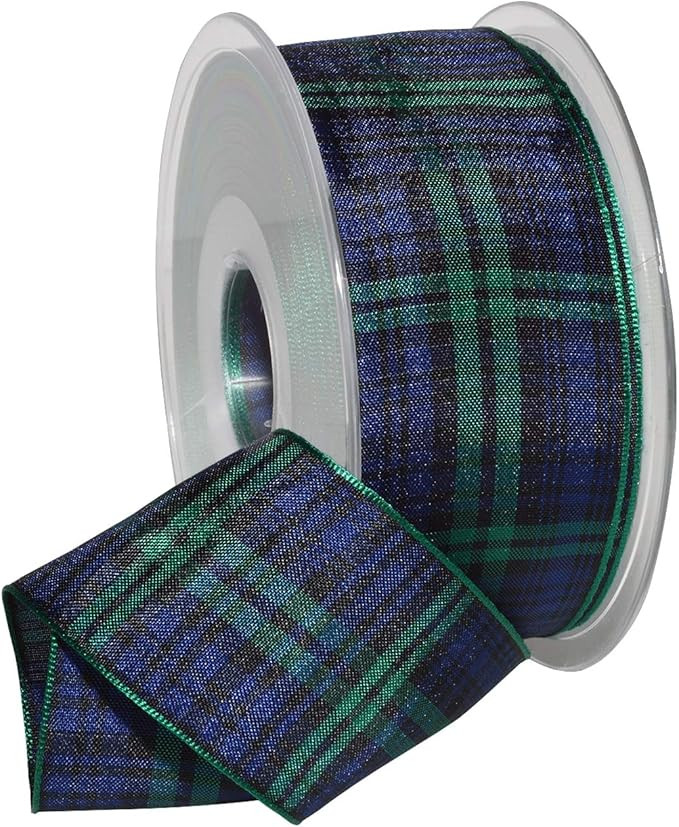 Morex Ribbon Edinburgh Ribbon, 1.5 inches by 27 yards, Black Watch Tartan | Amazon (US)