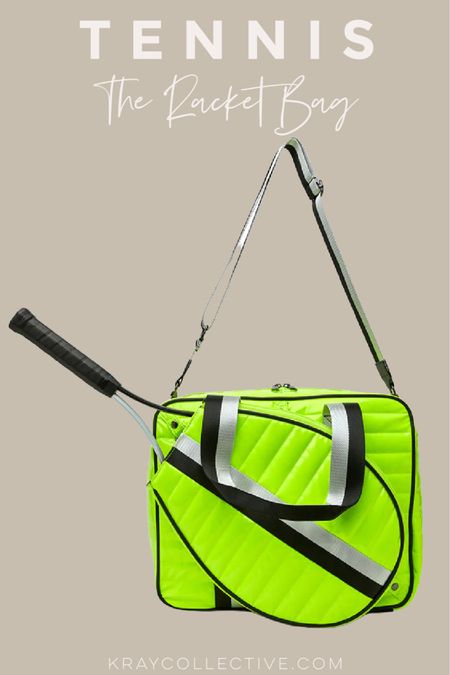 I just discovered this line and their tennis racket bags and pickle racket bags are fabulous.  This one comes in white and black as well.

Tennis Bag | racket Bag | Racquet Bag | Tennis Bag | Pickle ball Bag | Tennis outfits | tennis lover | gifts for mom | Mother’s Day 

#tennisbag #tennisoutfits #tennisstyle #racketbag #tennisracketbag

#LTKFind #LTKfit #LTKtravel