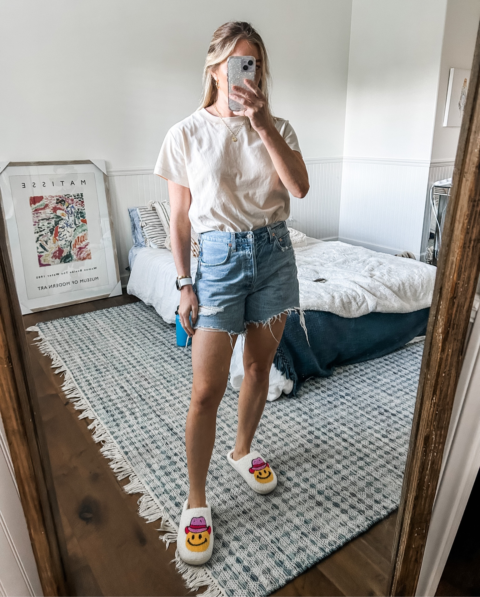 t shirt body suits and long relaxed denim shorts - wearing with slippers bc i’m in the house lol- but pair with sneakers or sandals. love this top!

#LTKFind #LTKstyletip #LTKunder50