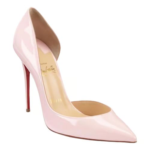Patent leather heels Christian Louboutin Pink size 39.5 EU in Patent leather - 30154105 | Vestiaire Collective (Global)