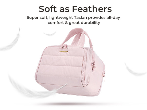 BAGSMART Travel Toiletry Bag, Crush Toiletry Bag for Women, Wide-open Puffy Toiletry Bags for Tra... | Amazon (US)