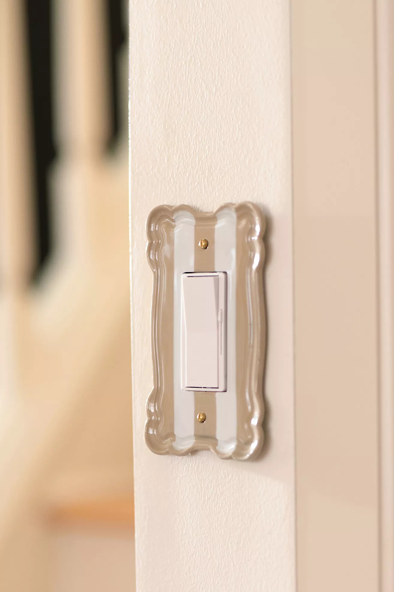 Whitney Stripe Outlet Switch Plate | Anthropologie (US)