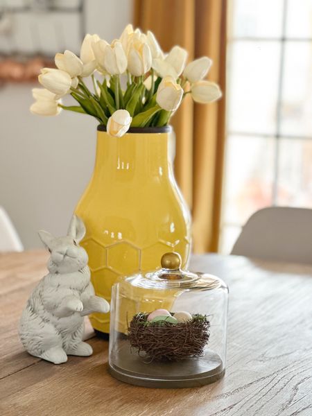 Beautiful Easter decor, spring decor
Centerpiece idea, faux tulips come in a lot of colors 
Amazon home decor


#LTKfindsunder50 #LTKsalealert #LTKhome