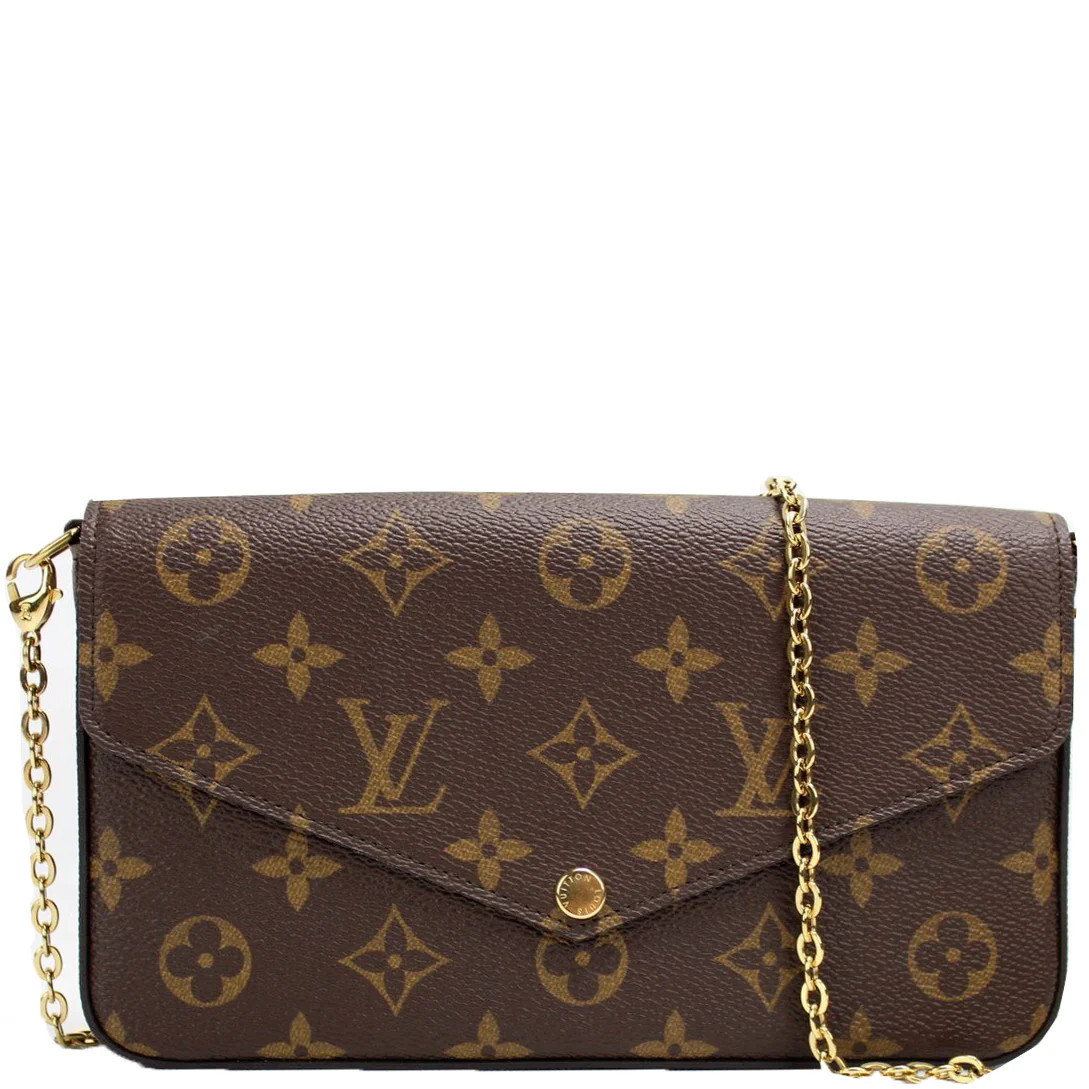 Pochette Felicie Monogram (PL4) | Keeks Designer Handbags