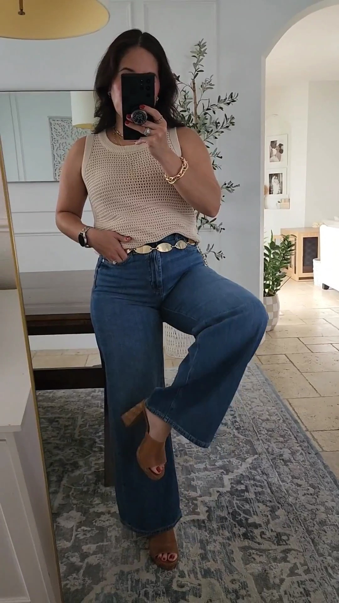 One of my favorite Amazon tops. Top is a small in the color beige. Jeans tts 

#LTKootd #LTKPetite